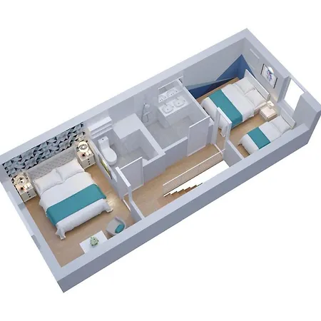 Апартаменты Bright 2-bedroom Duplex Near Gare Saint-jean With Parking Бордо